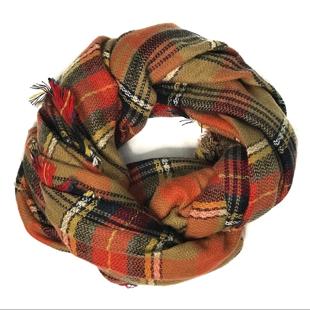 Plaid Oversized Large Blanket Scarf